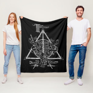 Harry Potter Spell DEATHLY HALLOWS Graphic Fleecedecke
