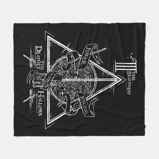 Harry Potter Spell DEATHLY HALLOWS Graphic Fleecedecke (Vorderseite (Horizontal))