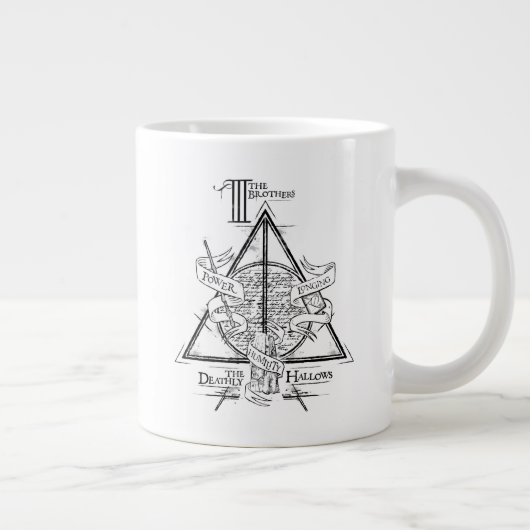 Harry Potter Spell DEATHLY HALLOWS Graphic Jumbo-Tasse (Rechts)
