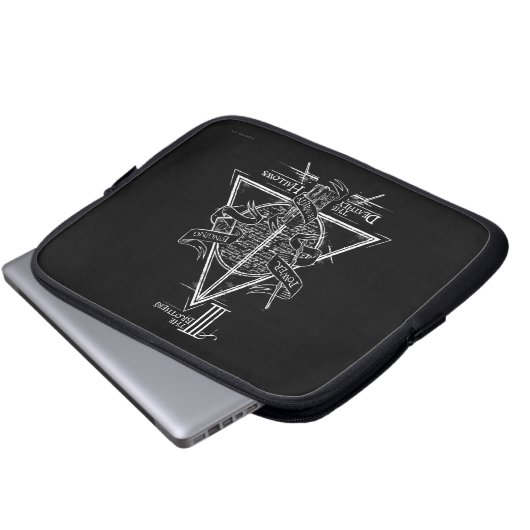 Harry Potter Spell DEATHLY HALLOWS Graphic Laptopschutzhülle (Vorne Knopf)
