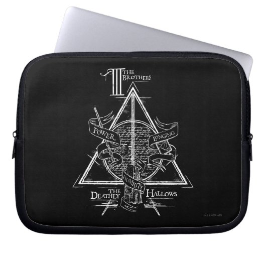 Harry Potter Spell DEATHLY HALLOWS Graphic Laptopschutzhülle (Vorderseite)