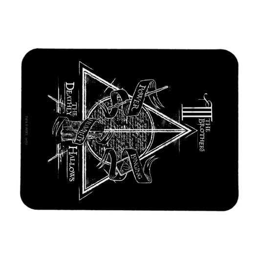Harry Potter Spell DEATHLY HALLOWS Graphic Magnet (Horizontal)