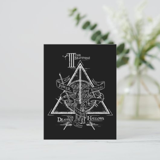 Harry Potter Spell | DEATHLY HALLOWS Graphic Postkarte (Stehend Vorderseite)