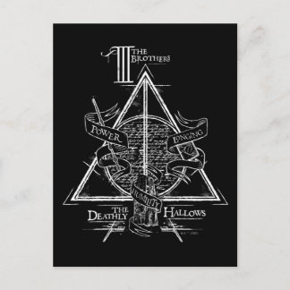 Harry Potter Spell | DEATHLY HALLOWS Graphic Postkarte