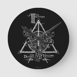 Harry Potter Spell DEATHLY HALLOWS Graphic Runde Wanduhr