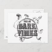 Harry Potter Spell | Dunkle Zeiten Postkarte (Vorne/Hinten)