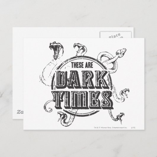 Harry Potter Spell | Dunkle Zeiten Postkarte (Vorne/Hinten)