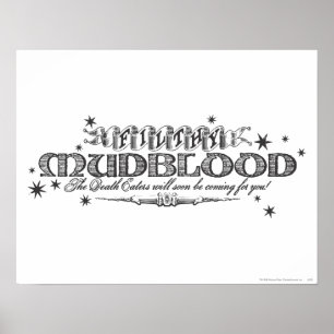 Harry Potter Spell   Filthy Mudblood Poster