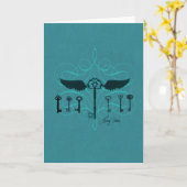 Harry Potter Spell | Fliegende Schlüssel Karte (Gelbe Blume)