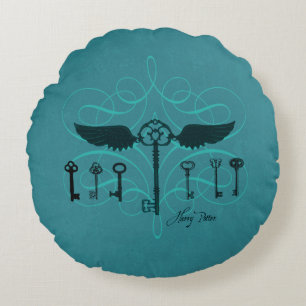 Harry Potter Spell Fliegende Schlüssel Rundes Kissen