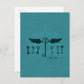 Harry Potter Spell | Flying Keys Postkarte (Vorne/Hinten)