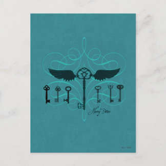 Harry Potter Spell | Flying Keys Postkarte