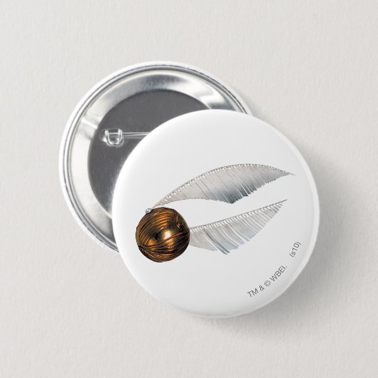 Harry Potter Spell | Goldener Spieß Button (Vorne & Hinten)