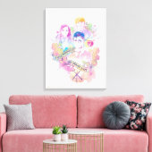 Harry Potter Spell | Harry, Hermione & Ron Waterc Leinwanddruck (Insitu (Wohnzimmer))