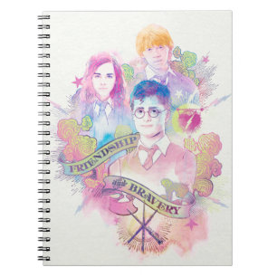 Harry Potter Spell   Harry, Hermione & Ron Waterc Notizblock