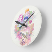 Harry Potter Spell | Harry, Hermione & Ron Waterc Runde Wanduhr (Winkel)