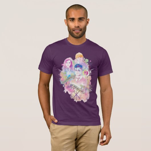 Harry Potter Spell | Harry, Hermione & Ron Waterc T-Shirt (Vorne ganz)