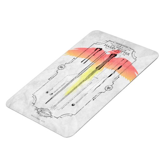 Harry Potter Spell | Harry's Wand Infografik Magnet (Linke Seite)