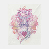 Harry Potter Spell | "Immer" Doe Patronus Fleecedecke (Vorderseite)