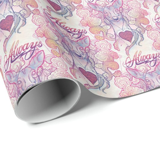 Harry Potter Spell | "Immer" Doe Patronus Geschenkpapier (Rolleneckpunkt)