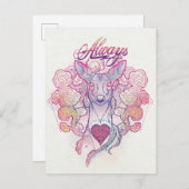 Harry Potter Spell | "Immer" Doe Patronus Postkarte (Vorne/Hinten)