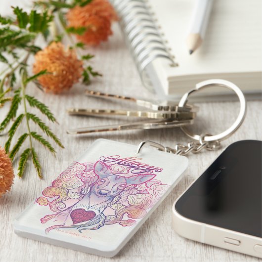 Harry Potter Spell | "Immer" Doe Patronus Schlüsselanhänger (Vorderseite rechts)