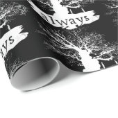 Harry Potter Spell | Immer Silhouette angeben Geschenkpapier (Rolleneckpunkt)