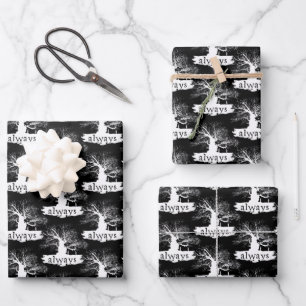 Harry Potter Spell   Immer Silhouette angeben Geschenkpapier Set