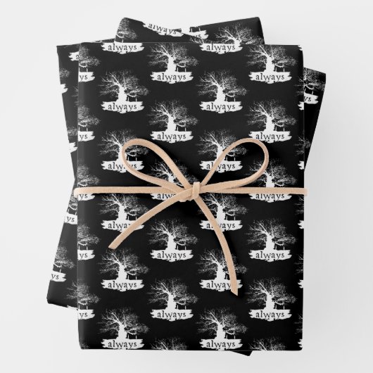 Harry Potter Spell | Immer Silhouette angeben Geschenkpapier Set (Beispiel)