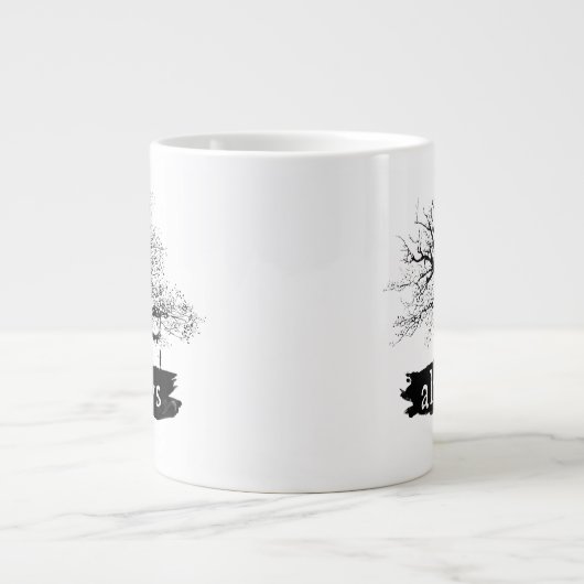 Harry Potter Spell | Immer Silhouette angeben Jumbo-Tasse (Vorderseite)