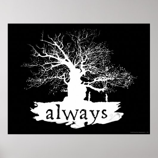 Harry Potter Spell | Immer Silhouette angeben Poster (Vorne)