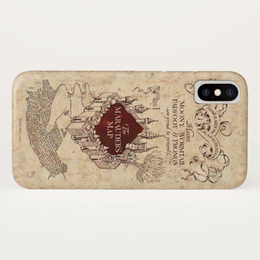 Harry Potter Spell | Marauder’s Map Case-Mate iPhone Hülle (Rückseite (Horizontal))