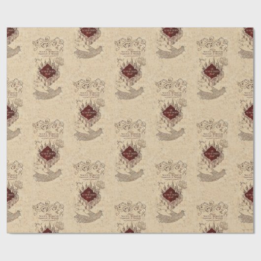 Harry Potter Spell | Marauder’s Map Geschenkpapier (Flach)