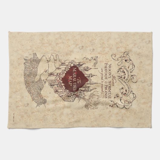 Harry Potter Spell | Marauder’s Map Geschirrtuch (Horizontal)