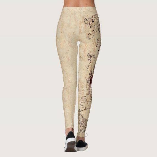 Harry Potter Spell | Marauder’s Map Leggings (Rückseite)