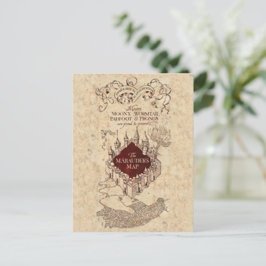 Harry Potter Spell | Marauder’s Map Postkarte (Stehend Vorderseite)