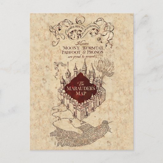 Harry Potter Spell | Marauder’s Map Postkarte (Vorderseite)