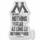 Harry Potter Spell | Ministerium für Magische Prop Aufkleber (Vorderseite)