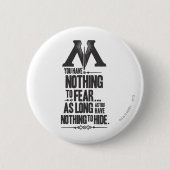 Harry Potter Spell | Ministerium für Magische Prop Button (Vorderseite)