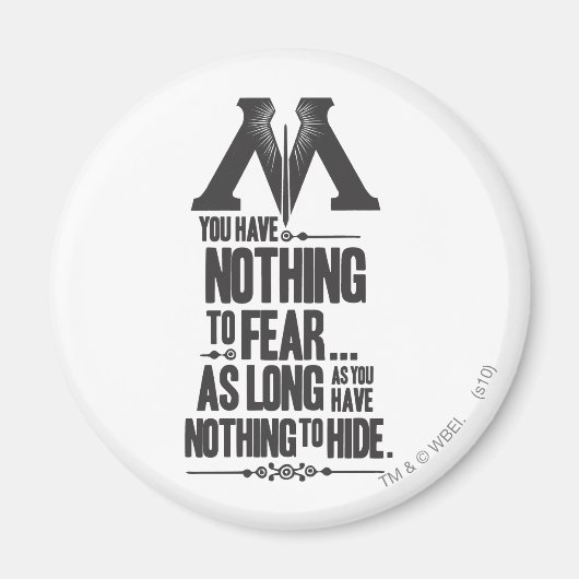 Harry Potter Spell | Ministerium für Magische Prop Magnet (Vorne)