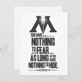 Harry Potter Spell | Ministerium für Magische Prop Postkarte (Vorne/Hinten)