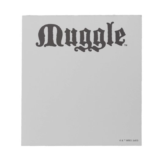 Harry Potter Spell | Muggle Notizblock (Vorderseite)