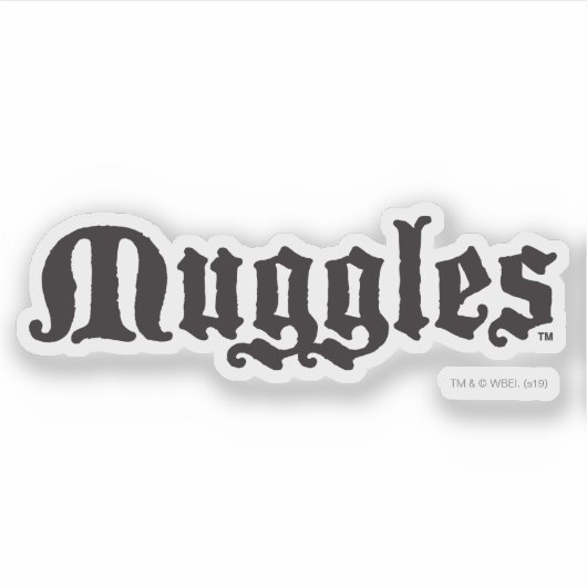 Harry Potter Spell | Muggles Aufkleber (Vorderseite)