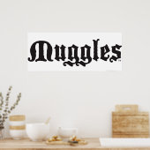 Harry Potter Spell | Muggles Poster (Küche)