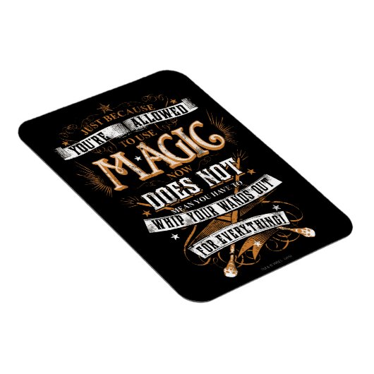 Harry Potter Spell | Nur weil Sie erlaubt sind Magnet (Rechte Seite)