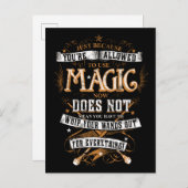 Harry Potter Spell | Nur weil Sie erlaubt sind Postkarte (Vorne/Hinten)