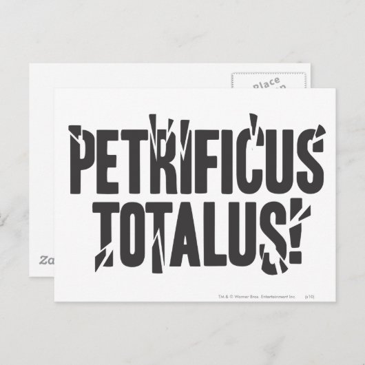 Harry Potter Spell | Petrificus Totalus! Postkarte (Vorne/Hinten)
