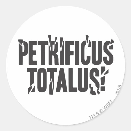 Harry Potter Spell | Petrificus Totalus! Runder Aufkleber (Vorderseite)