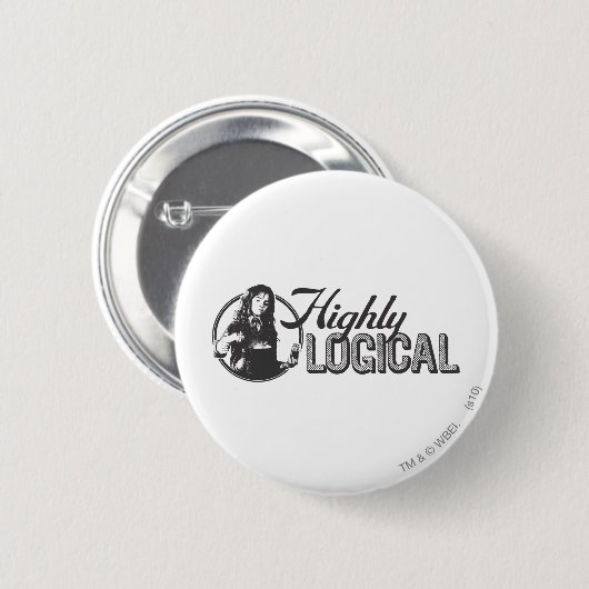 Harry Potter Spell | Sehr logisch Button (Vorne & Hinten)