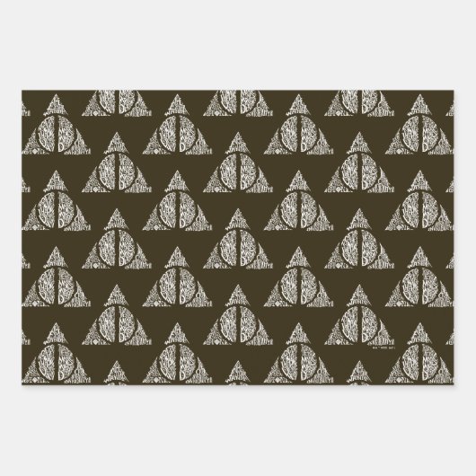 Harry Potter Spell | TODESHALLOWS Graphic 2 Geschenkpapier Set (Vorderseite)